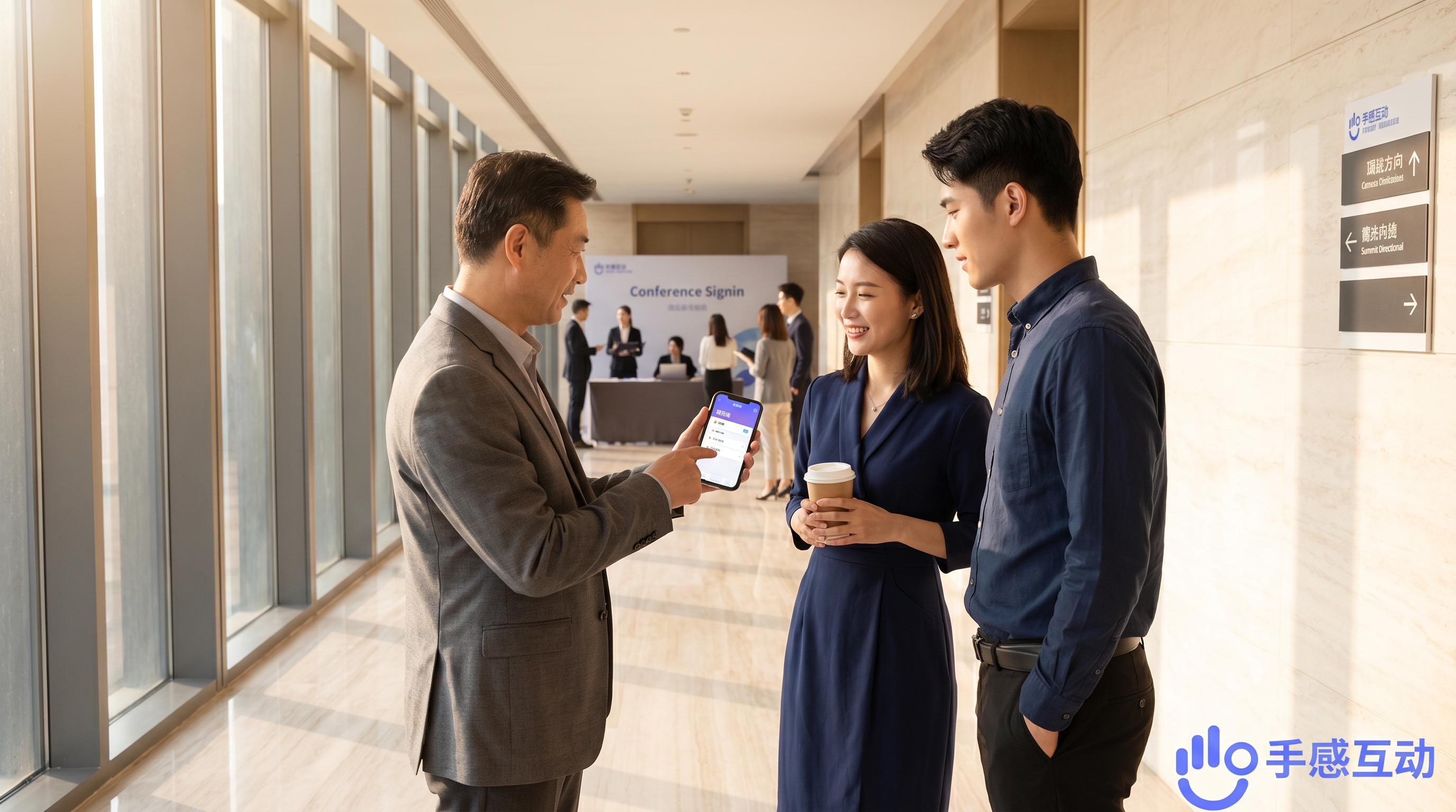 行业峰会提问场景
